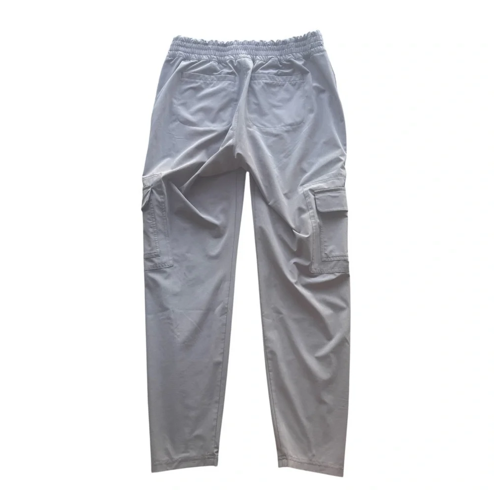 Athleta‎ Chelsea Cargo Pants Women 4 Grey Zip Pockets Athleisure Active Yoga - Picture 2 of 8